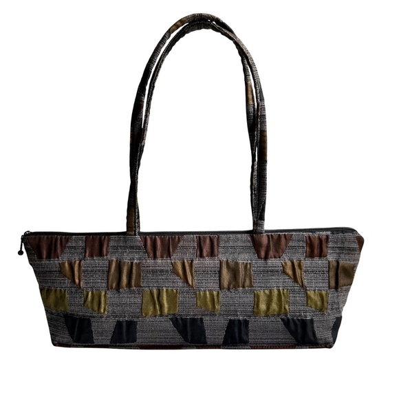 MARUCA Hand Made Baguette Style Shoulder Bag in MCM Look Fabric - Picture 1 of 9